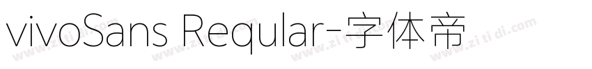 vivoSans Reqular字体转换